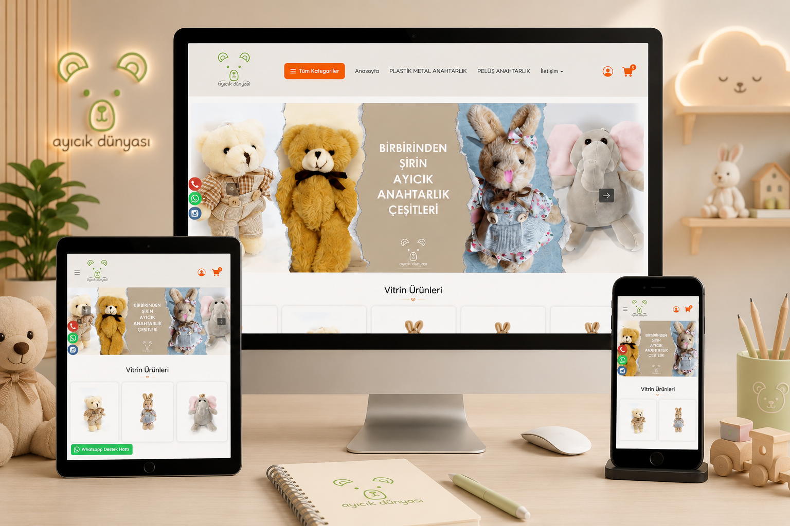 Ayıcık Dünyası E-Ticaret Web Sitesi Tasarım Projesi